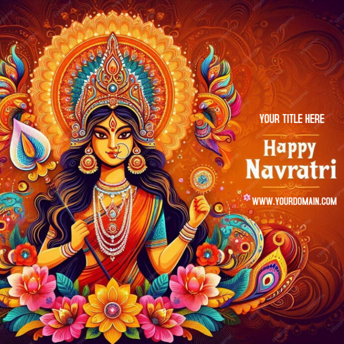 Navratra Instagram Post template