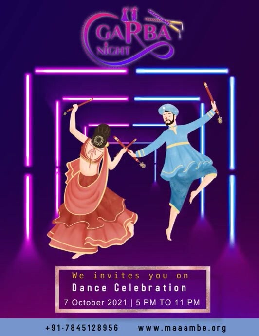 navratri Puja Flyer (US Letter) template