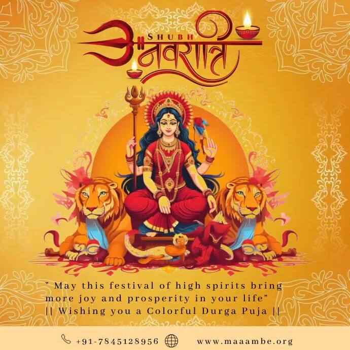 navratri Instagram 帖子 template