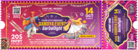 Roze Dandiya Raas Garba Night Facebook 封面图片 Template