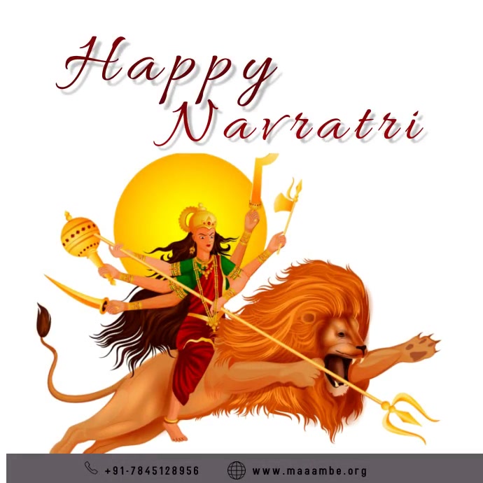 navratri โพสต์บน Instagram template