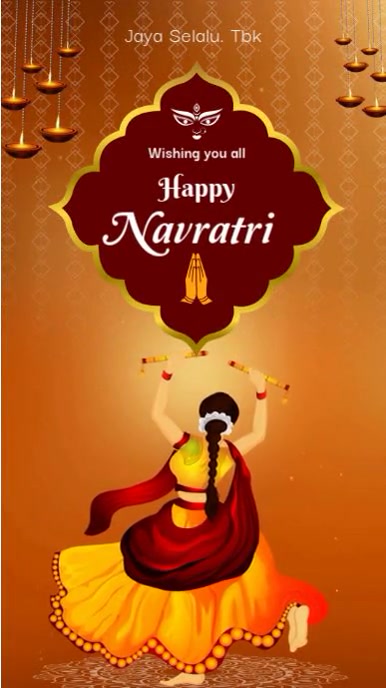 navratri Digital Display (9:16) template