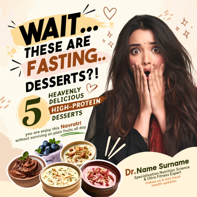 Navratri Fasting Diet Protein Sweet Recipes Template | PosterMyWall