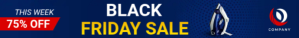 Navy Blue Black Friday Etsy Banner Etsy-Banner template