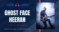 Navy Blue Concert Slideshow Post template
