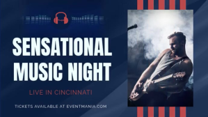 Navy Blue Concert Slideshow Post Digitalt display (16:9) template