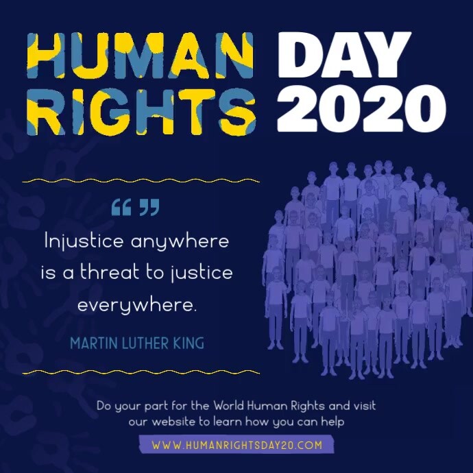 Human Rights Square Copy of Navy Blue Human Rights Square Video | PosterMyWall