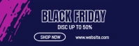 Navy Blue Pink Professional Black Friday Email Header template