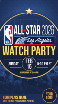 NBA All-Star Game 2026 Watch Party Instagram Story template