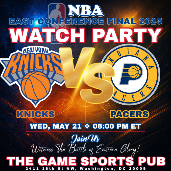 Plantilla de NBA East Conference Final 2025: Knicks vs Pacers Watch ...
