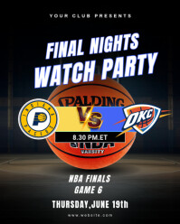 Nba Finals 2025 Indiana Pacers Vs Oklahoma City Thunder Match Instagram Portrait template