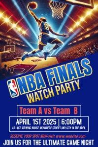 Nba finals Poster template