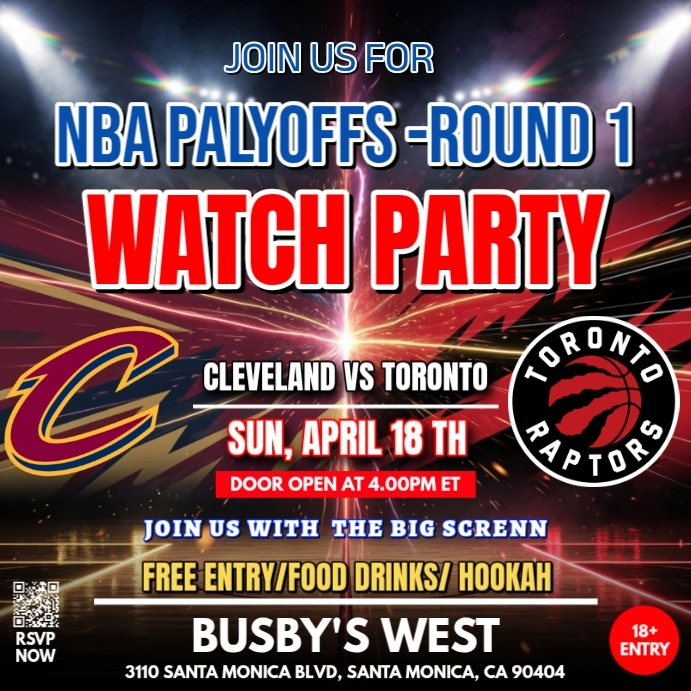 Nba Playoffs 2026 : Round 1: Cleveland Cavaliers Vs Toronto Raptors ...