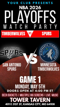 Sort NBA Playoffs Watch Party Instagram Reel Template
