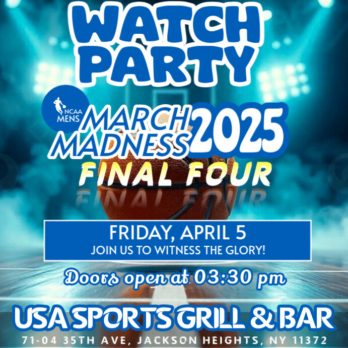 NCAA March Madness Championship 2025: Final Four Watch Party Instagram Post  Template
