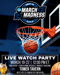 NCAA March Madness Championship 2026 Watch Party Instagram Portrait template
