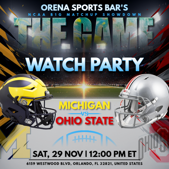 NCAA The Game: Michigan Wolverines vs Ohio State Buckeyes Watch Party ...