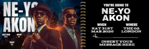 Ne-Yo Akon Live Concert Night Email Header template