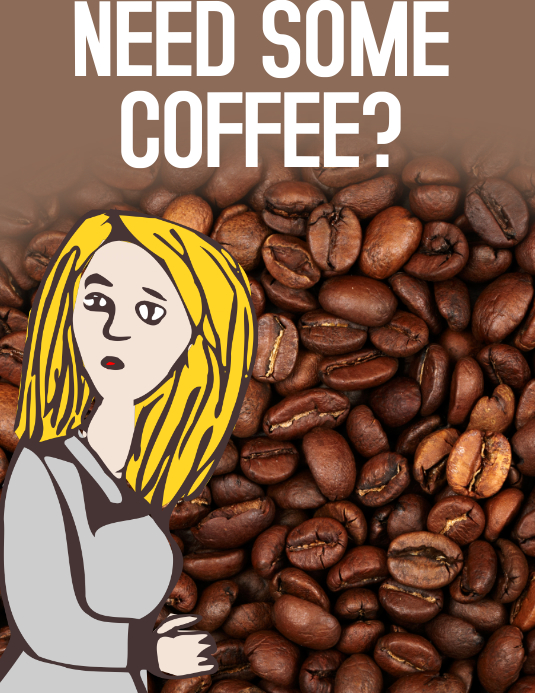 Need coffee Flyer (US Letter) template