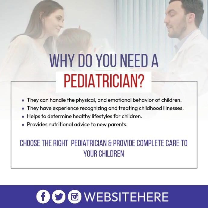 Need Pediatrician Instagram Post template