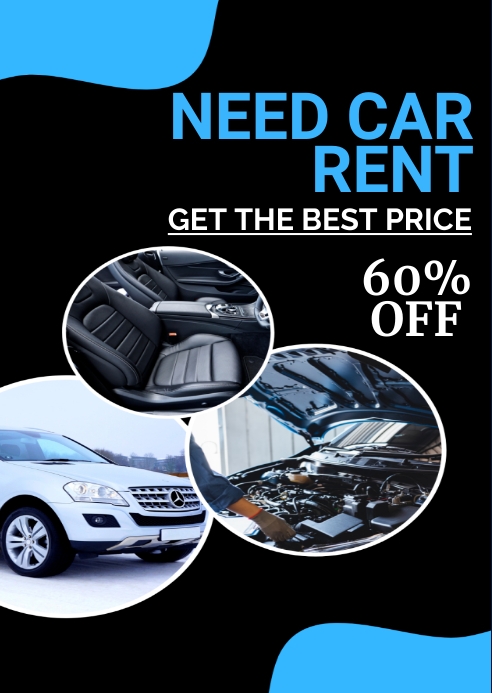 NEED RENT CAR SALE TEMPLATE | PosterMyWall