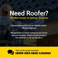Need roofing service instagram template