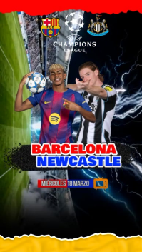 Negro Maximalista UEFA Champions League Match Reel de Instagram Video template