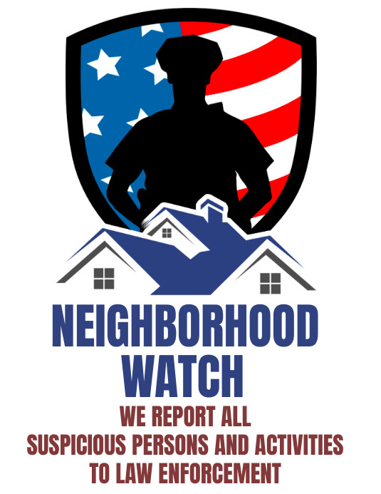 Neighborhood watch crime prevention poster | PosterMyWall