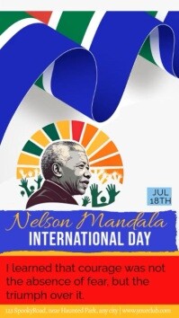 Nelson Mandela International Day Instagram Story template