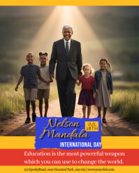 Nelson Mandela International Day Instagram Portrait template