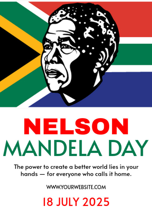 Nelson Mandela Day  A4 template