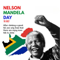 Nelson mandela day Instagram na Post template
