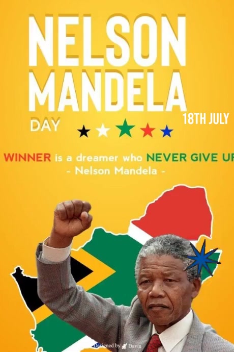 Nelson Mandela Day Template PosterMyWall