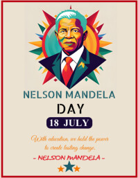 Nelson Mandela Day Post Flyer (us Letter) template
