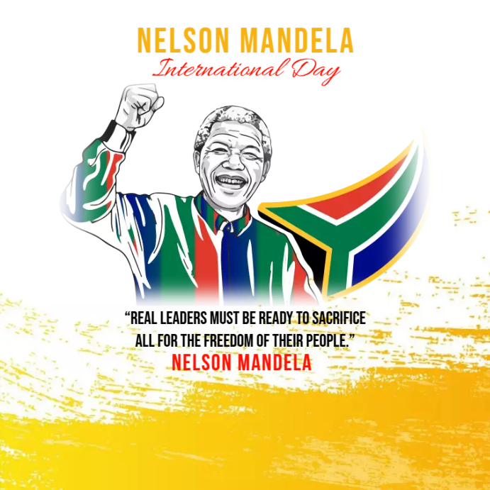 Plantilla de Nelson Mandela Day Template | PosterMyWall