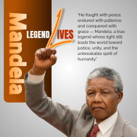 Nelson Mandela Instagram Post template