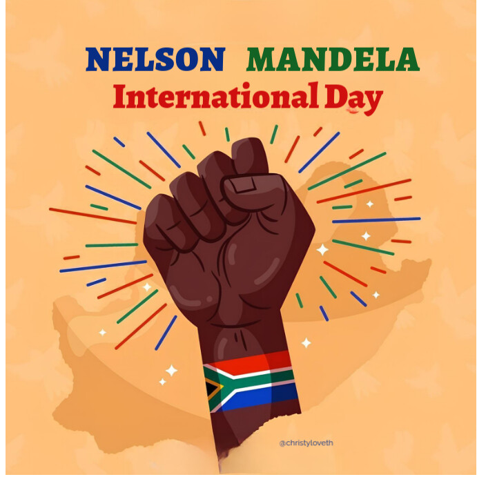 Nelson Mandela International Day  Instagram Post template