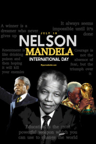 Nelson Mandela International Day Template  Poster