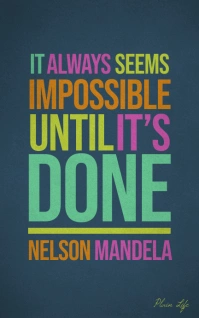 Nelson Mandela quote print poster template Kindle-/boekomslagen