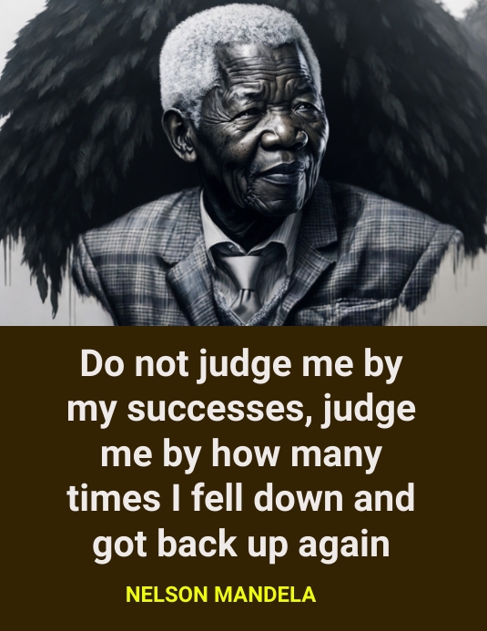Nelson Mandela Quotes Template PosterMyWall
