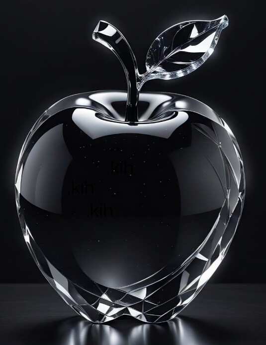 Neon Apple In Glass Flyer (us Letter) template