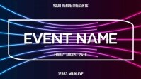 Neon Back Ekran reklamowy (16:9) template
