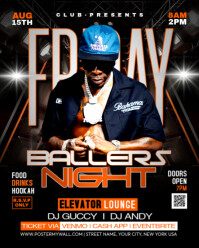 Neon Ballers Friday Night Party Instagram Portrait template