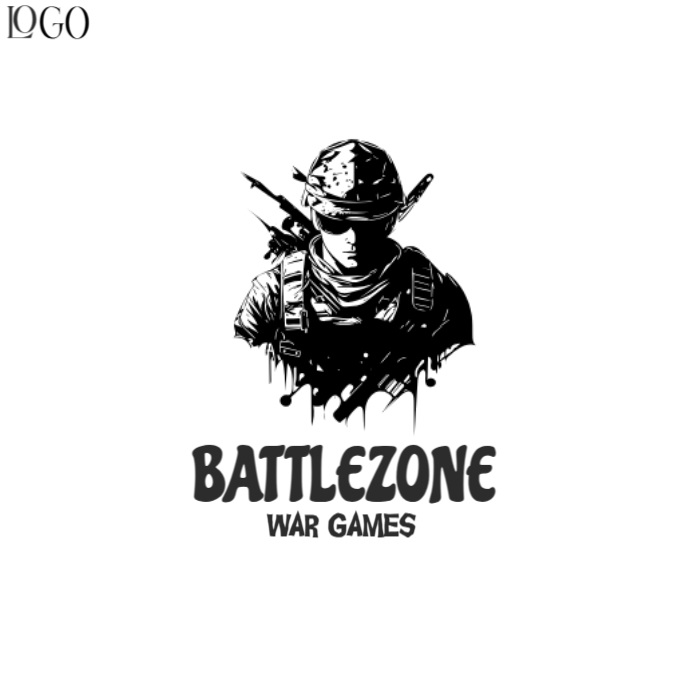 Neon Battlezone Logo Templat | PosterMyWall