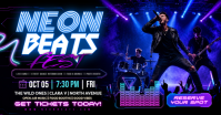 Neon Beats Fest Ibinahaging Larawan sa Facebook template