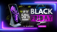 Neon Black Friday Mobile Phone Sale YouTube Duimnael template
