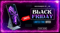 Neon Black Friday Mobile Phone Sale YouTube Duimnael template