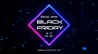 Neon Black Friday Sale Digital Display (16:9) template