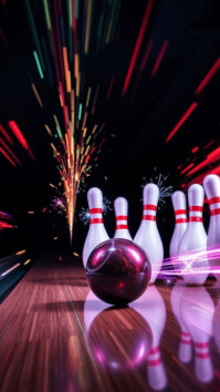 Black Bowling Instagram Story Template