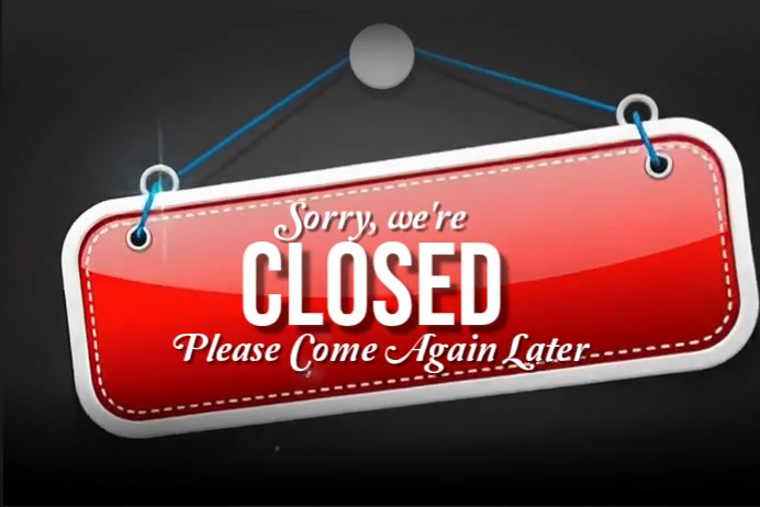 Neon Closed Sign Reel Template | PosterMyWall